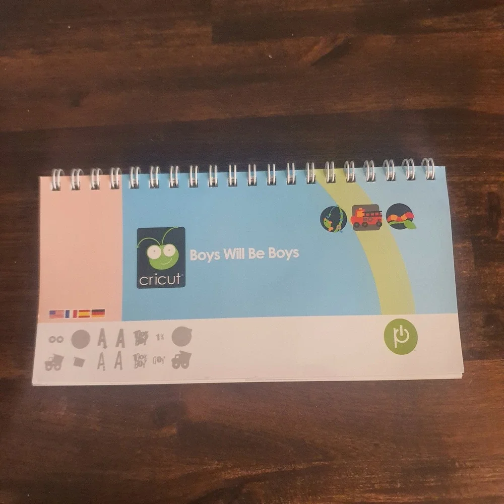 Cricut Boys Will Be Boys Shapes Cartridge Handbook Overlay Scrapbooking Cards‎